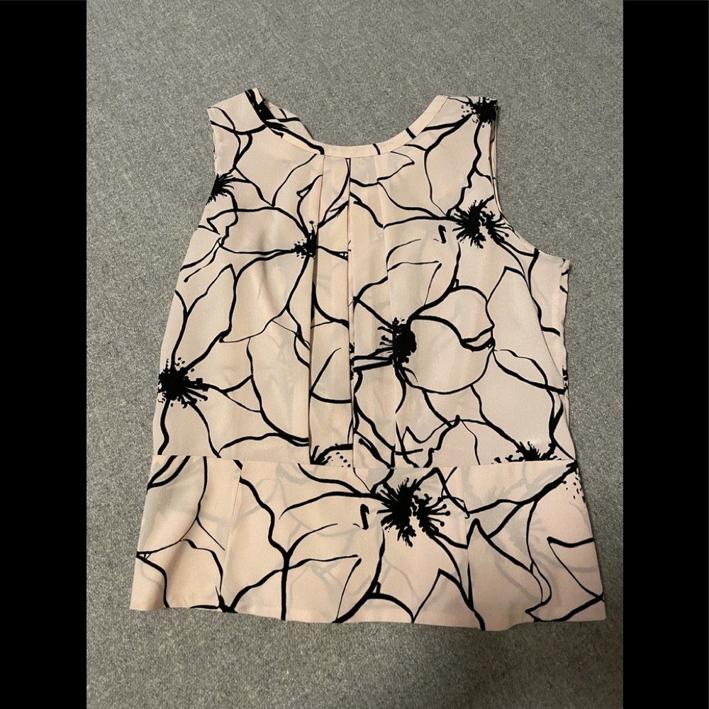 Banana Republic Floral Soft Pink Sleeveless Top 2P